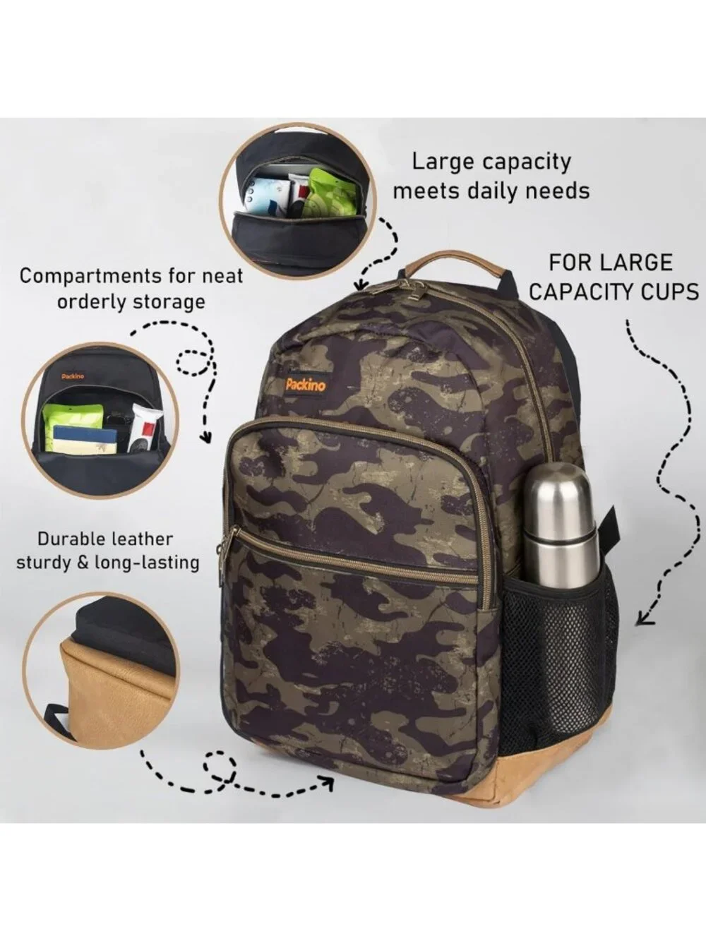 Water-Resistant 24L Travel Laptop Backpack, Anti-Theft Slim Design for 17